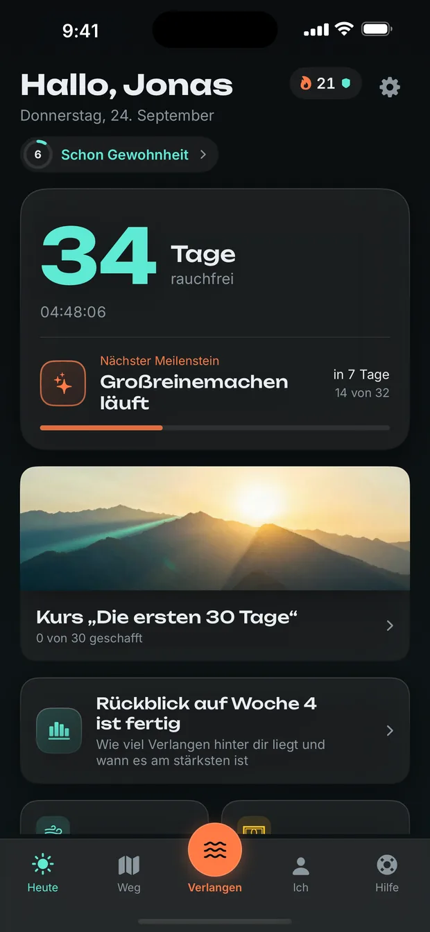Wo du heute stehst — und was dein Körper gerade dagegen tut.