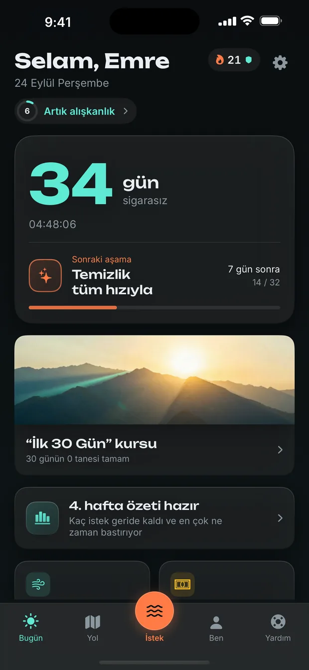 Bugün neredesin — ve bedenin bu konuda ne yapıyor.